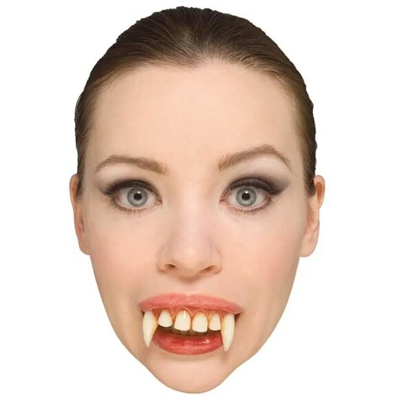 Classic Vampire Teeth Halloween Costume Accessory Movie Quality NEW - Picture 2 of 3